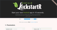Desktop Screenshot of androidkickstartr.com
